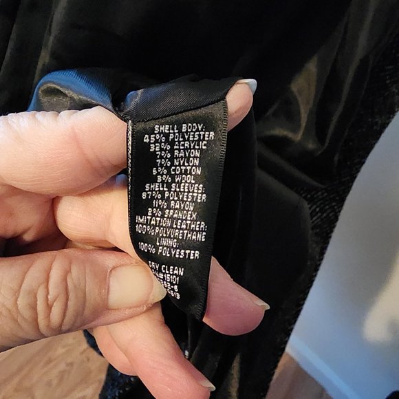 Nicole by Nicole Miller Poly Acrylic Rayon Cotton & Wool Blend Belted Peacoat - Picture 7 of 12